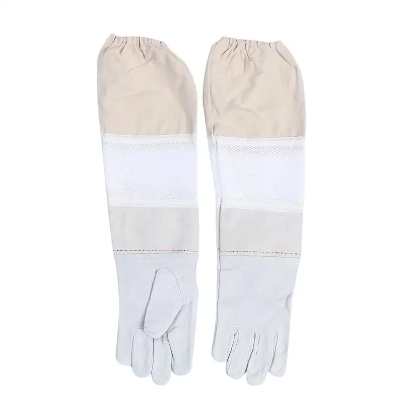 Перчатки пчеловода Дышащие Перчатки Пчеловодства вентилируемые профессиональные анти пчеловодства защитные рукава пчеловодства оборудование для пчеловодства