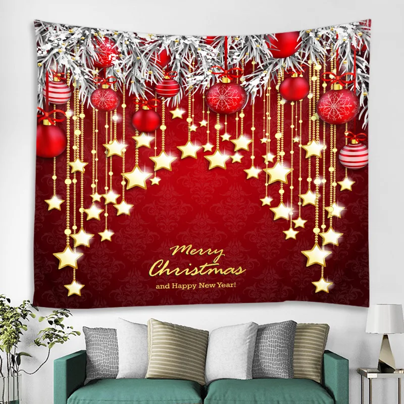 Подвесные Звезды Рождество гобелен спальня гостиная комнатная настенная гобелен Домашний Декоративный Рождественский коврик на Рождество год