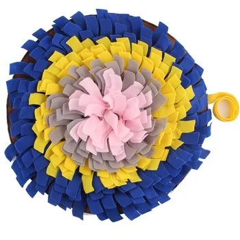 

45*45cm Blue Dog Toy Mat Training for Nose Sniffing Pad Pet Foraging Mat Blanket Cushion Pet Supplies#WY30#WY30