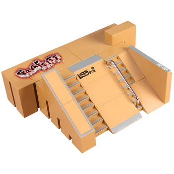 

Table Game Gift Skate Park Home Mini Accessories Props Fingerboard Ramp Set Children Toy Sports Practice Deck ABS Training
