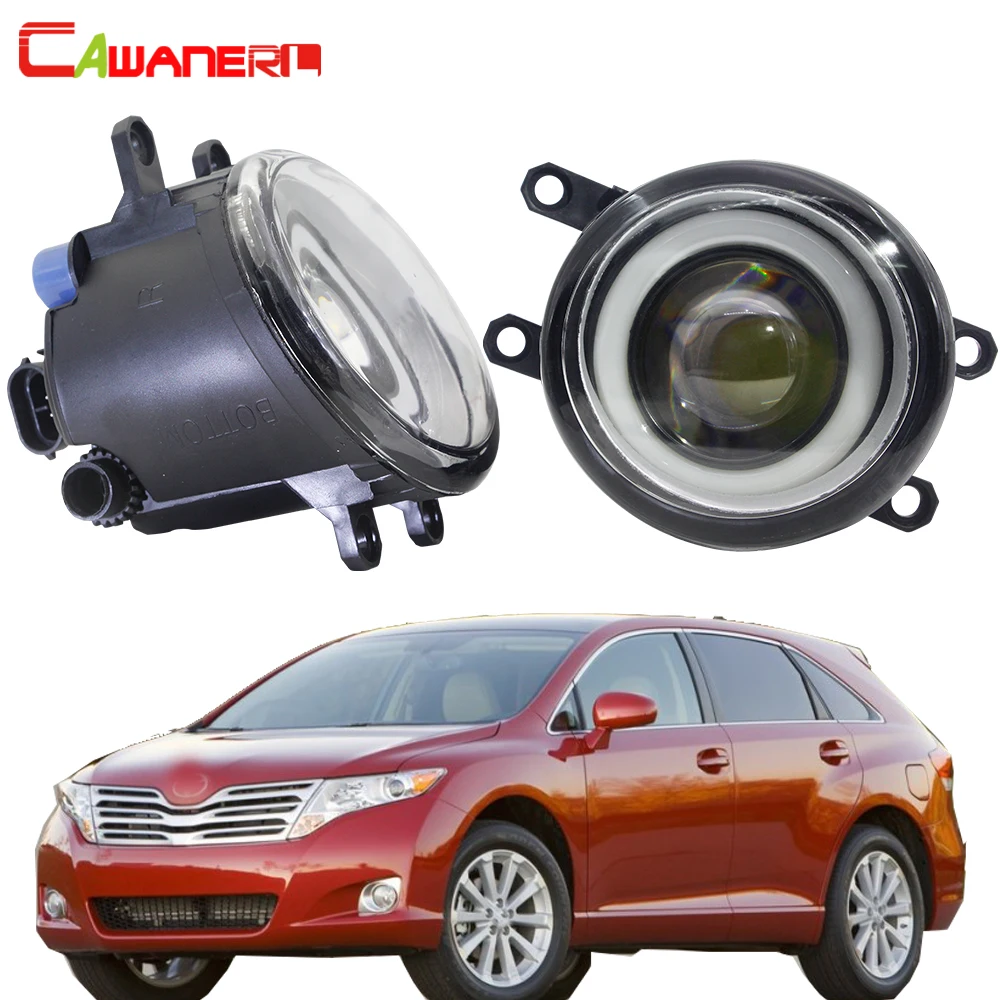 Cawanerl для dvd-плеер для Toyota Venza 2009-2012 автомобиля 30 Вт Светодиодный противотуманных фар глаза ангела фары DRL Дневной ходовой огонь 3000LM белый H11 12V 2 шт