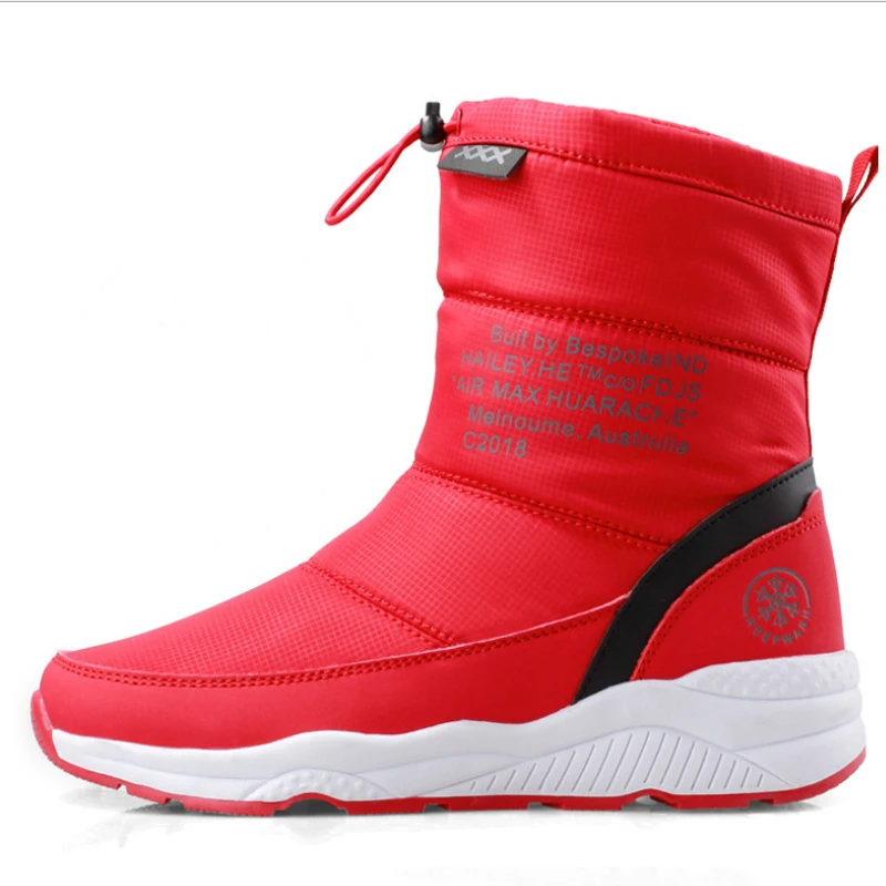 Women's Warm Snow Boots Waterproof Outdoor Casual Shoes Mid-Calf Non-slip Footwear Female Lightweight Winter Boots Size 36-40