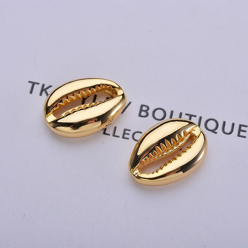

20pcs Gold Color plated Shell Charms Bracelet Findings Connector Pendants Bijoux DIY Accessory Jewelry Making