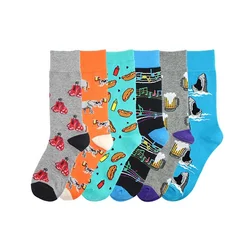 Men Custom New  Design Fashion Cotton Socks Unique Custom Socks for Men