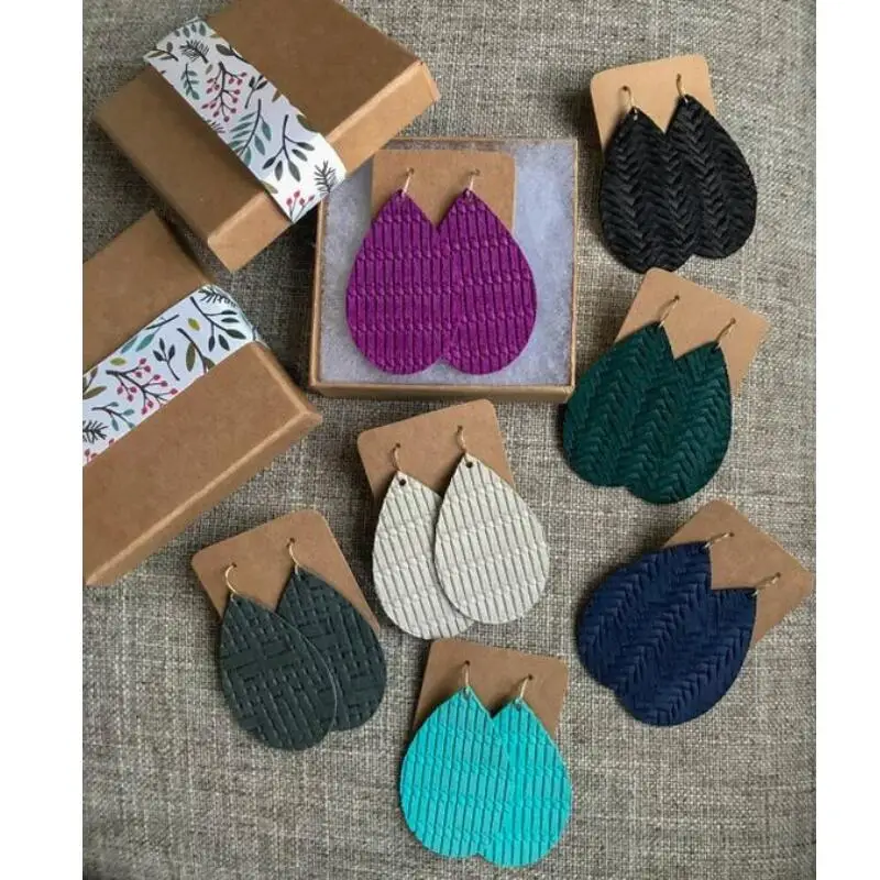 Y100 Exquisite earrings scrapbook wood mold leather die-cut handmade crafts | Дом и сад