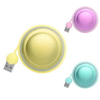 

Portable YOYO Hand Warmer Double-Side Heat Power Bank USB Charging Pocket Mini Electric Warmer with LED Lights