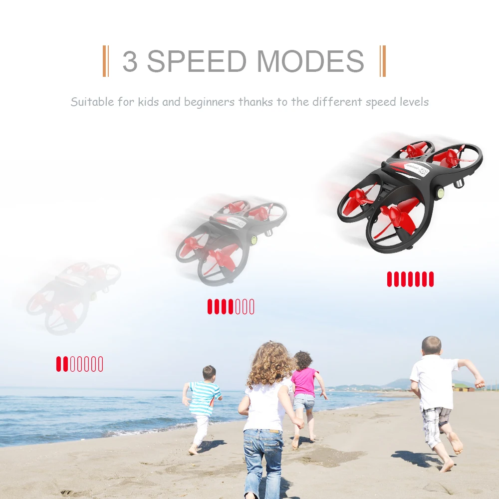 GOOLRC KF608 Радиоуправляемый Дрон для начинающих, мини Радиоуправляемый Дрон, Квадрокоптер с 3 батареями, удерживающий высоту, Безголовый режим, 3D игрушки для детей