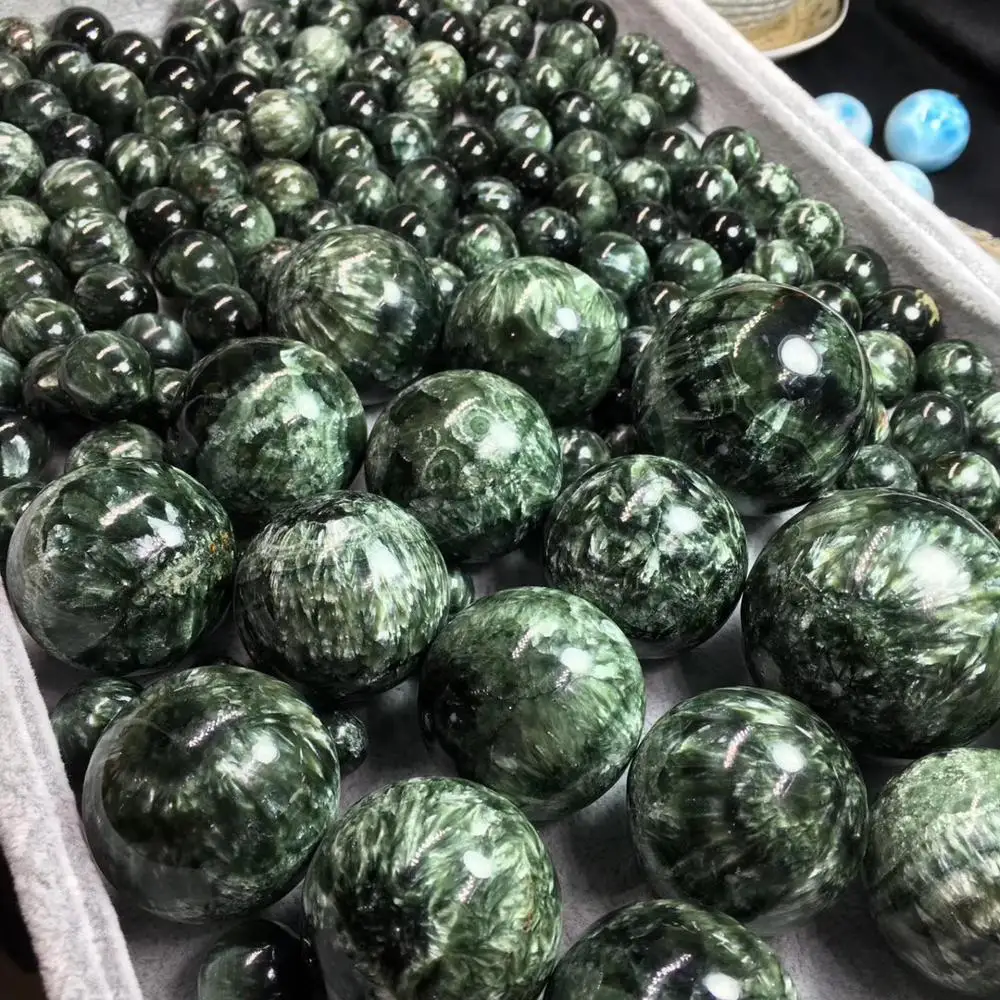1 piece High Quality Natural Seraphinite Ball Seraphinite Sphere For Gifts or Decoration 4