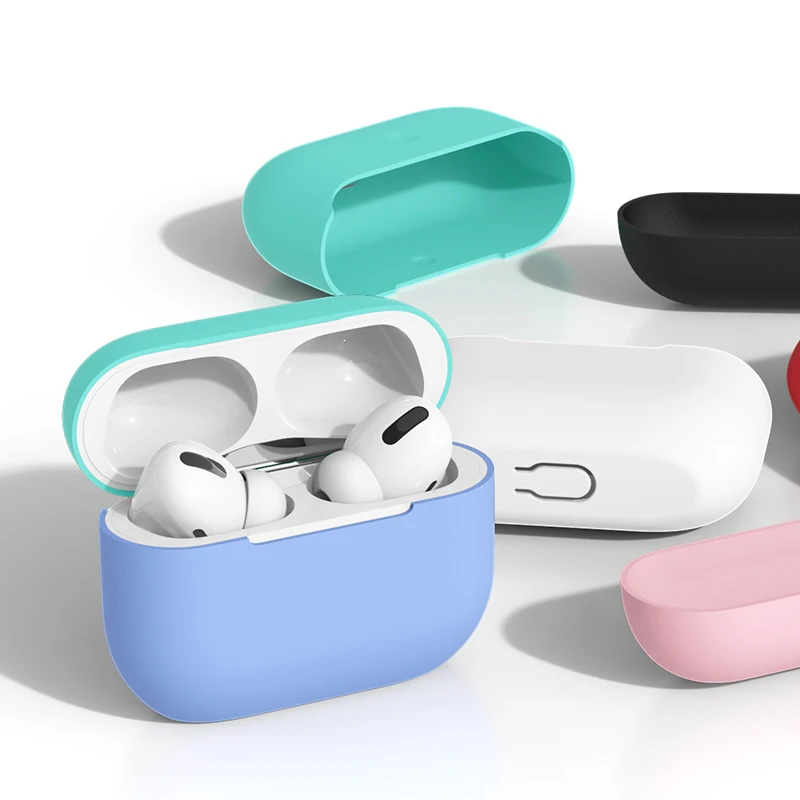 Чехол для airpods Pro чехол из жидкого силикона 2019 Apple беспроводные bluetooth наушники AirPods