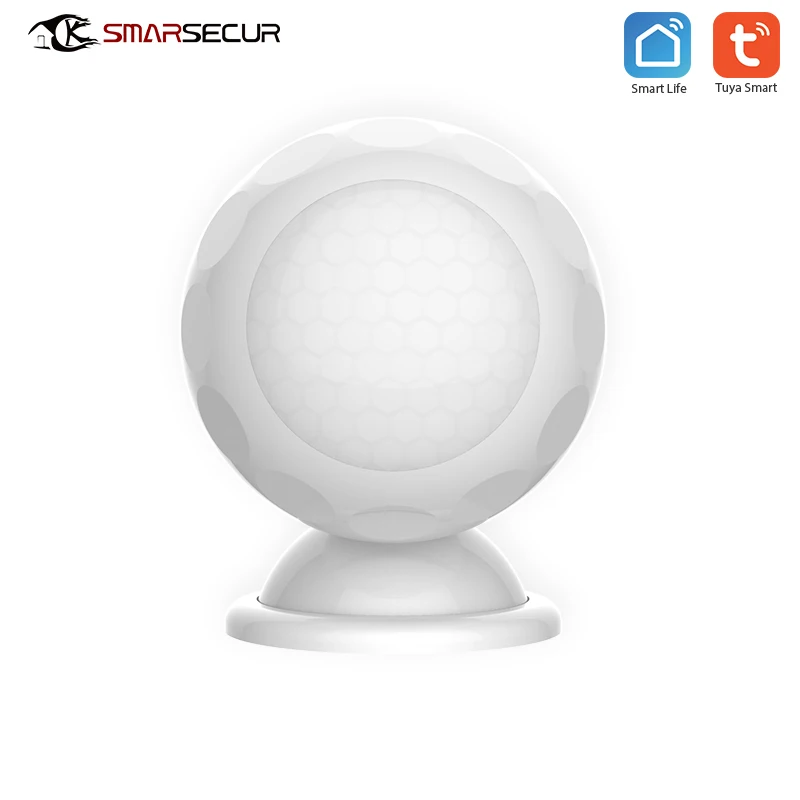 

SMARSECUR WiFi PIR Motion Sensor for Home Office Security Alarm work with Tuya Smart life
