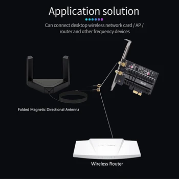 

2pcs Antenna Dual Band WiFi External Wireless Antenna PC Extension Cable