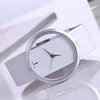 Women Leather Quartz Watch Transparent Hollow Watches Antique Stylish Men Quartz Wrist Watches 4