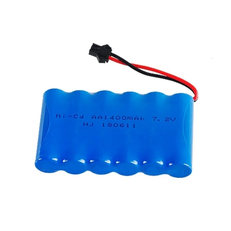 SM Plug) Ni-CD 7,2 v 1400mah батарея+ 7,2 v зарядное устройство для радиоуправляемого игрушечного автомобиля Танк Поезд Робот Лодка пистолет 5* AA 7,2 v перезаряжаемый аккумулятор