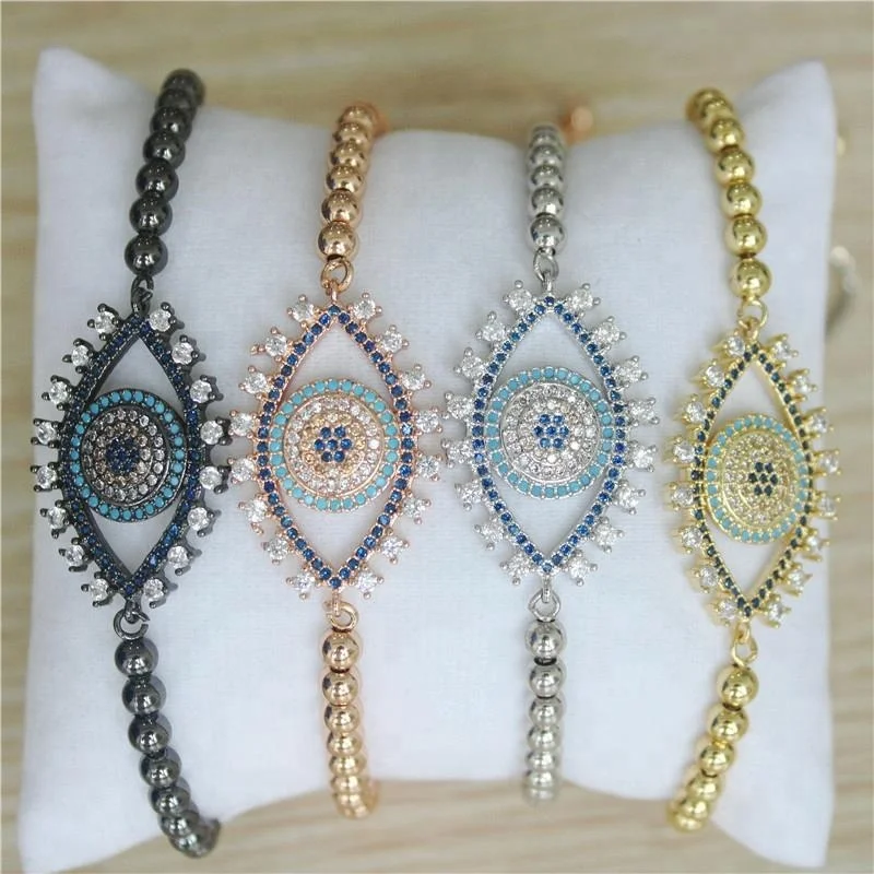 Регулируемый 5 шт./лот, Модный cz браслет, медные бусины ручной работы, кубический циркон браслет, дешевые ювелирные изделия для оптовой продажи