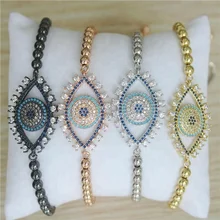 Регулируемый 5 шт./лот, Модный cz браслет, медные бусины ручной работы, кубический циркон браслет, дешевые ювелирные изделия для оптовой продажи