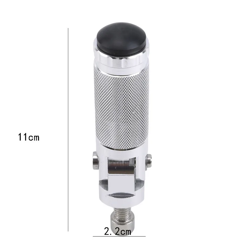 Hot Black Sliver CNC Aluminum Universal Motorcycle Motor Bike Folding Footrests Footrests Footrests Pins Rear Pedals Set Parts