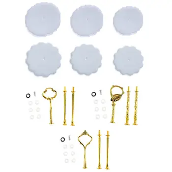 

Crystal Epoxy Resin Mold 3-layer Tray Casting Silicone Mould DIY Crafts Desktop Coaster Making Tools