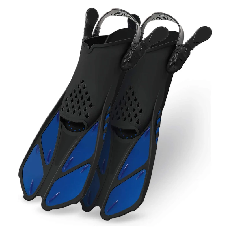 Fins with Mesh Bag Short Blade Swimming Diving Flippers 