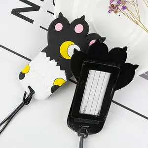 

Cartoon Cat Claw Luggage Tags Suitcase Portable Silica Gel Holder Travel Accessories ID Addres Label Baggage Boarding Tag New