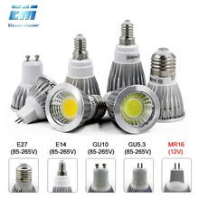 220V 110V GU10 светодиодный E27 лампа E14 Точечный светильник накаливания с регулируемой яркостью lampara GU10 bombillas светодиодный MR16 gu5.3 лампада led точечный светильник, 5 Вт, 7 Вт, ZDP0001