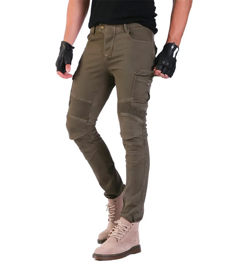 Senior protective gear B06 Kominie motorcycle denim locomotive riding autumn jeans with protective gear