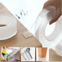 1/2/3/5M Double Sided Tape Nano Tape Reusable Waterproof Wall Sticker Non-marking And Washable Self adhesive Transparent Tapes