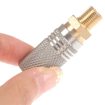 

Fashion Extended PCP Air Charging Quick Release Adapter Socket 1/8 BSP Quick Connector 1PC Stainless Steel