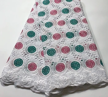 

Pure Cotton Design Swiss Voile Lace In Switzerland African Dry Lace Fabric 2019 High Quality Nigerian For Wedding NSH063 WHITE