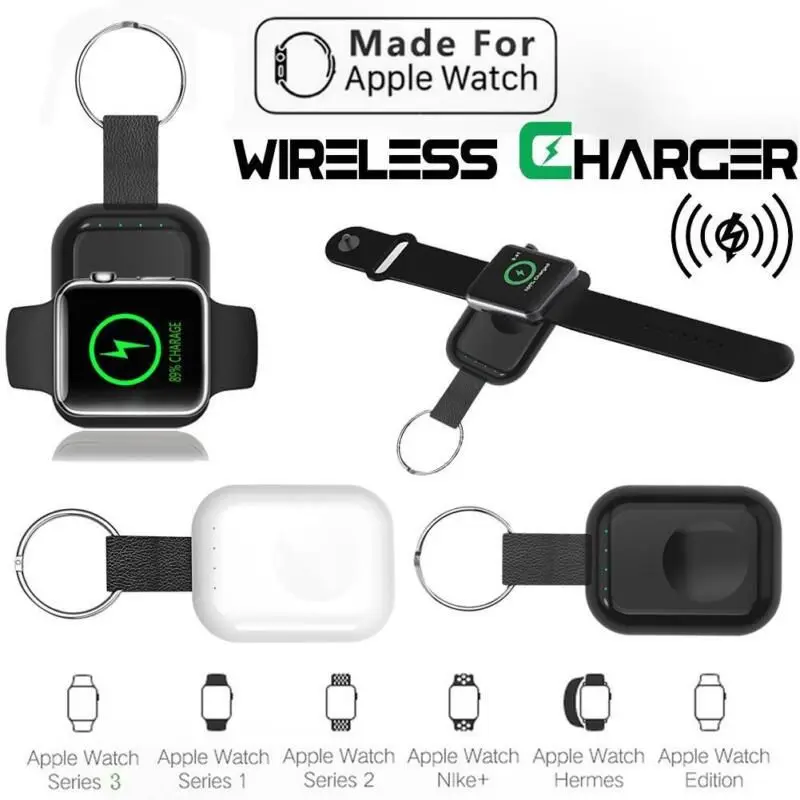 

W4 Apple Watch Portable Durable Safe Quick Black Wireless Charger For Apple Watch 1 2 3 4