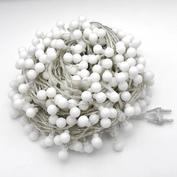 

DHL Free Shipping 100M 220V Fairy Garland LED Ball String Lights Waterproof for Christmas Tree Wedding Home Indoor Decoration