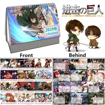 

2020 Anime Attack on Titan Desk Calendar DIY Cartoon Memo Calendars Daily Schedule Planner 2019.01~2019.12