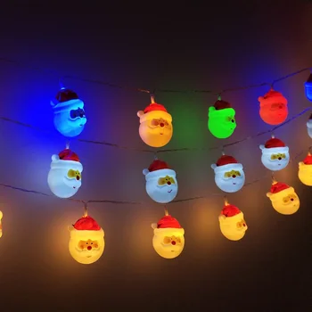 

New 3M 20LEDs Christmas Santa Claus Light String Pendant Christmas Tree Decoration for Home Garden Outdoor Christmas Decoration