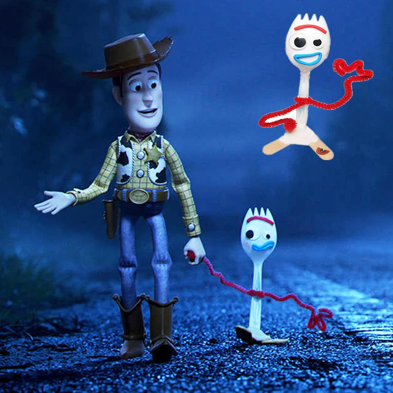 Новинка 14 см Diy Forky Buzz Lightyear игрушка мультфильм Вуди и Джесси собака фигурка