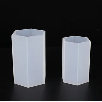 

1PCS Translucence Hexagon Cups Silicone Mold DIY Jewelry Making Tool Moulds UV Epoxy Resin Decorative Craft