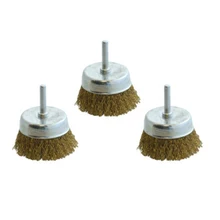 6 шт. проволока из нержавеющей стали колесо щетка чашка щетка для скамейки шлифовальный станок ржавчины распродажа