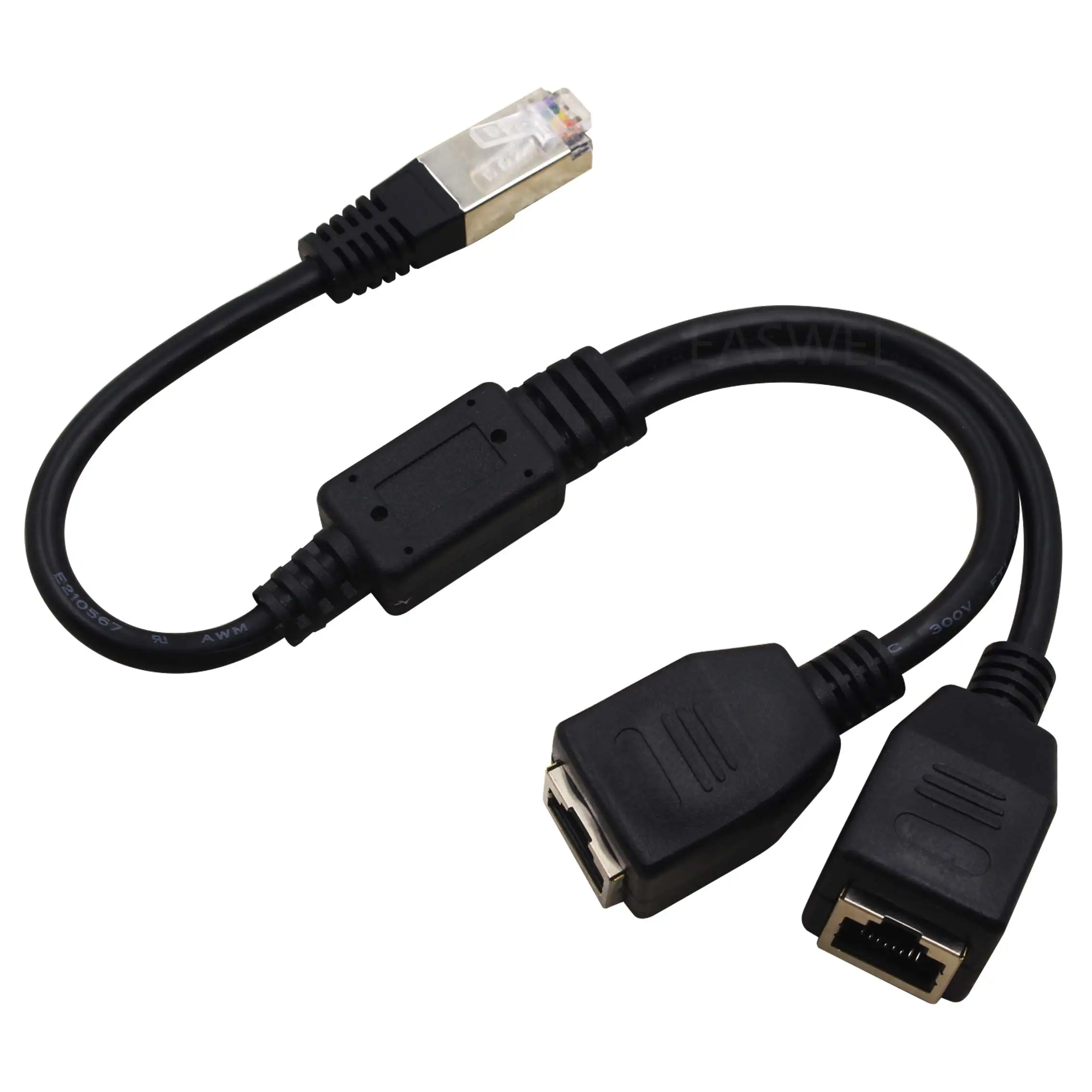 50 шт. 1 штекер 2 Женский RJ45 Сплиттер для сети Ethernet LAN удлинитель Кабель адаптер