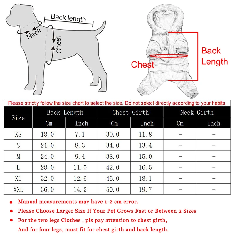 Warm Hooded Dog Jacket Jumpsuit 6