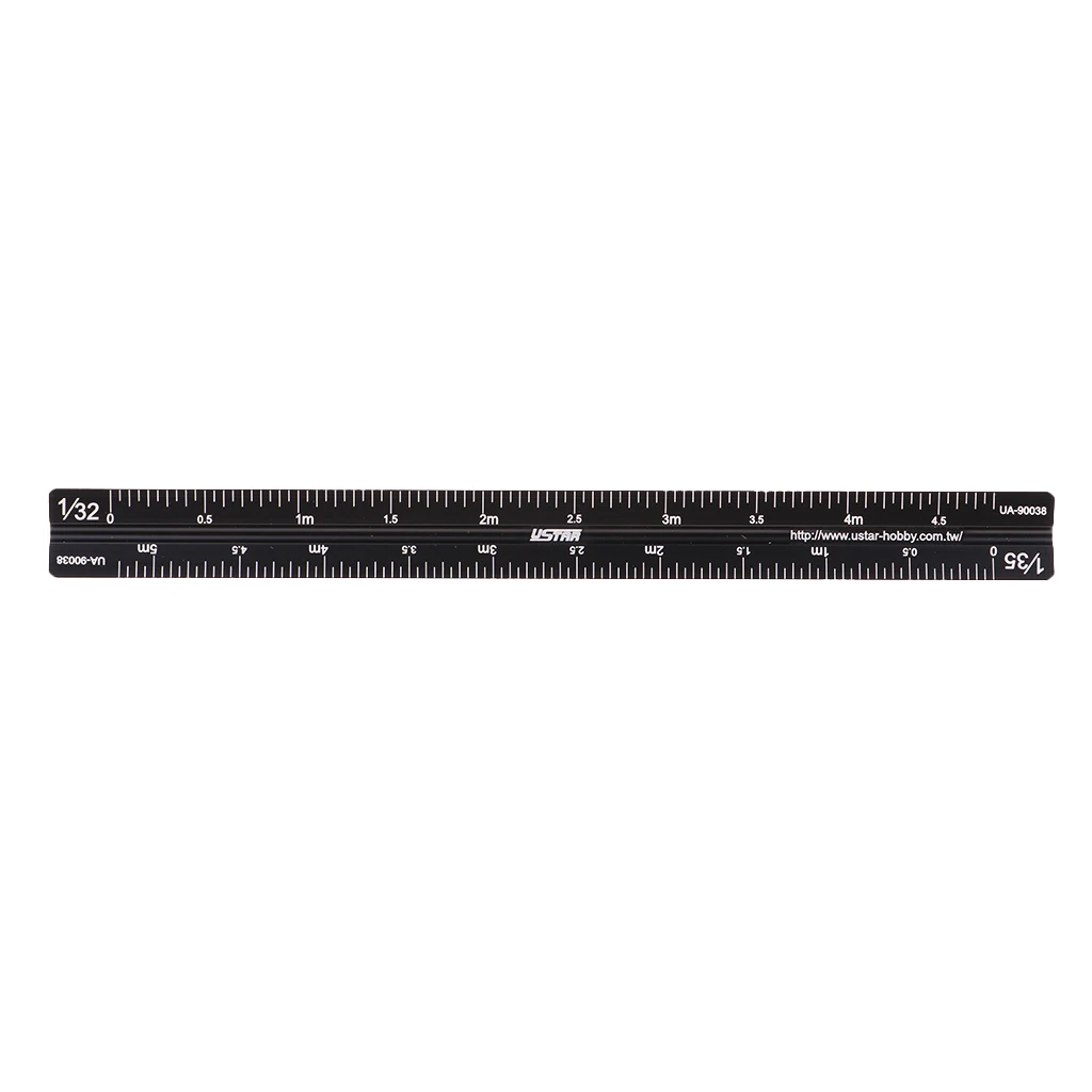 

17cm -90038 Model Triangular Scale Ruler For1/12 1/24 /1/32 1/35 1/48 1/72