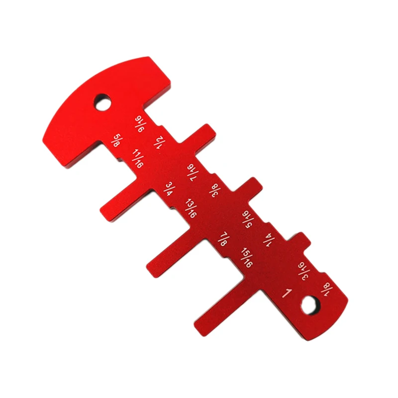 

New Inch Cutter Head Height Ruler Measuring Gauge Tool for Table Saw Milling Machine Flip-Chip Engraving Woodworking DIY Tool
