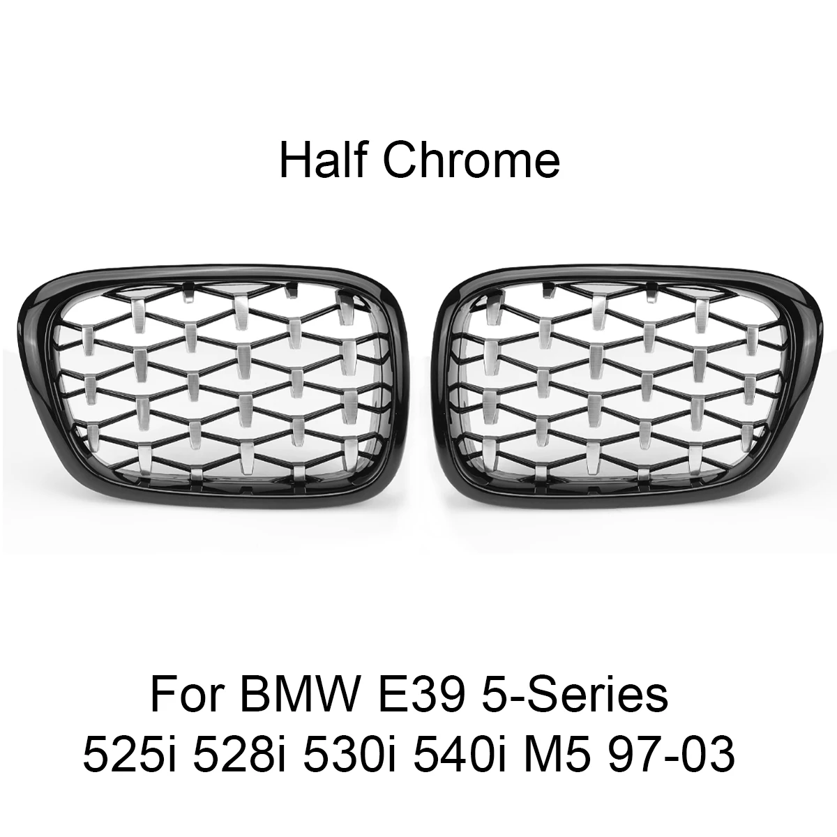 4 pz/set coppia anteriore auto stile rene doppia griglia a doghe Set per BMW E90 E91 2005-2008/BMW 5 F10 2009-2016 E39 G30 G38 F11 E36