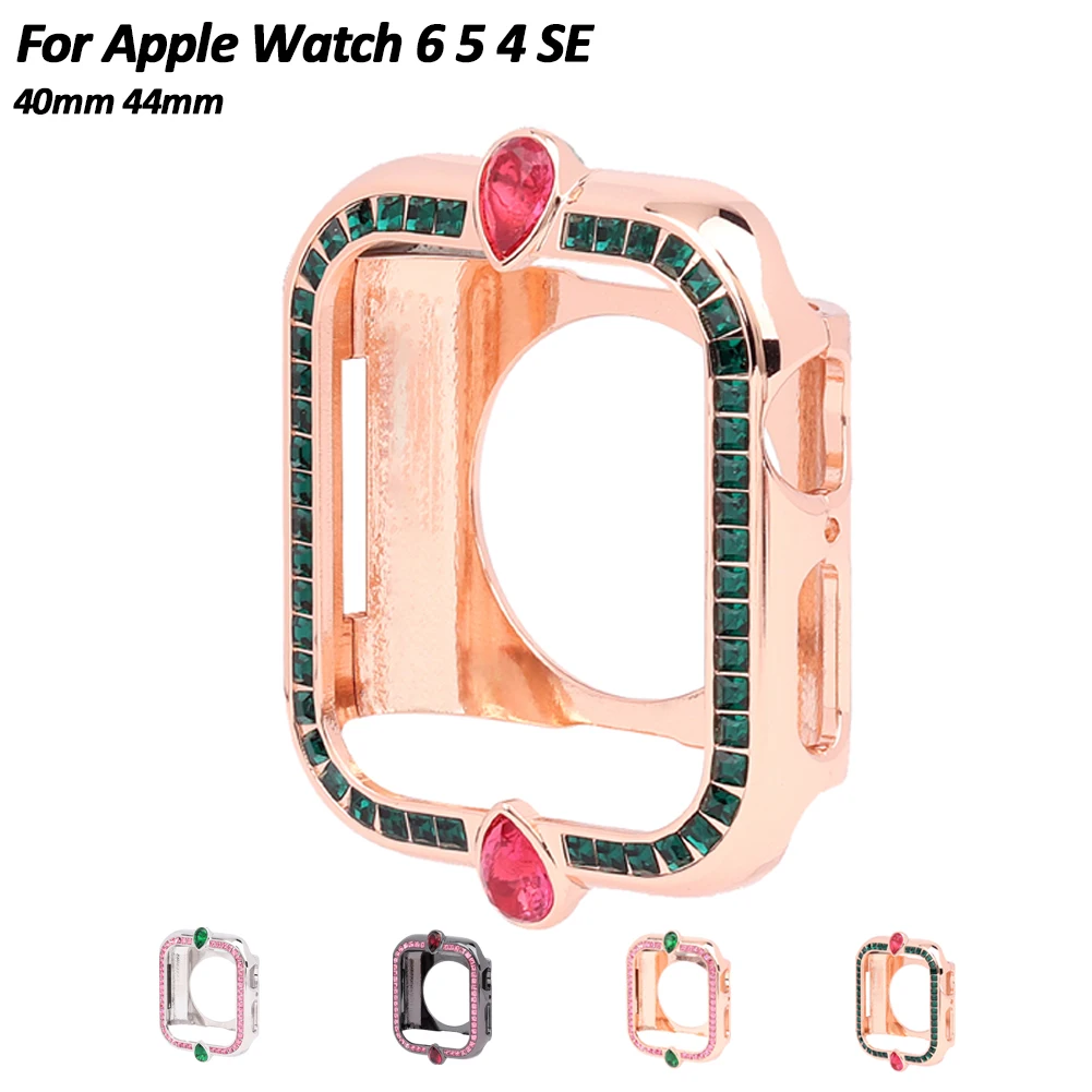 Роскошный чехол для часов Apple Watch 6 5 4 SE 40 мм 44 со стразами с украшениями I Serise