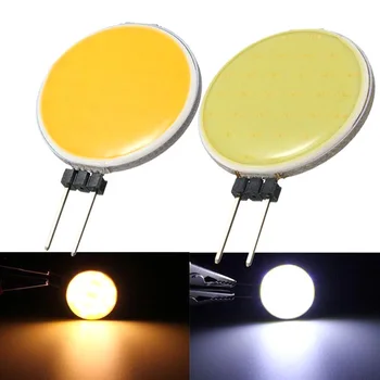 

4W/7W/12W COB LED Lamp Chip Bulb G4 Spotlight LED Light Bulb DC12V Replace Halogen Lamp Pure Warm White LED Decor Lighting