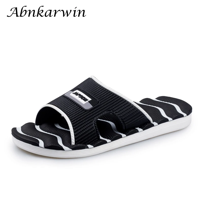 Крытый Мужские тапочки дома полосатый тапок на резиновой подошве; мужские летние Для мужчин s обувь Pantufa тапочки для дома; тапочки для Для мужчин Babuchas дом