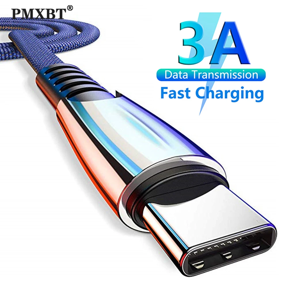 Кабель USB Type-C для Huawei P40 Pro P30 Samsung S10 A70 A50 мобильный телефон с поддержкой быстрой