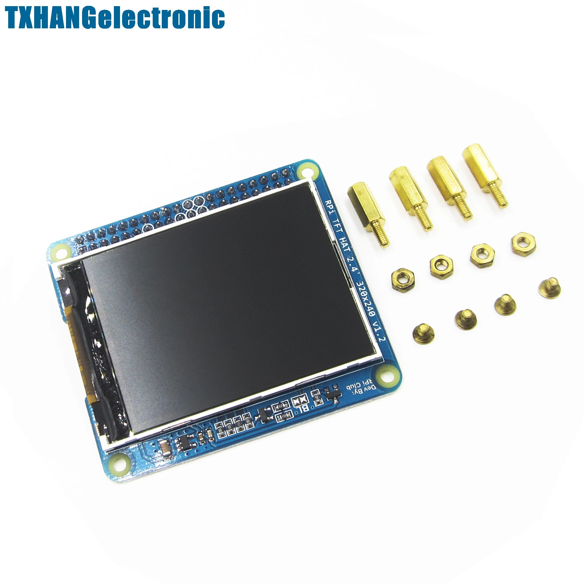 Raspberry Pi 2 3 3B/2B/B + 2.4 "Tft Lcd Display Hat W/Pulsanti Sensore Ir Per 2 Raspberry Pi 3 Modello B
