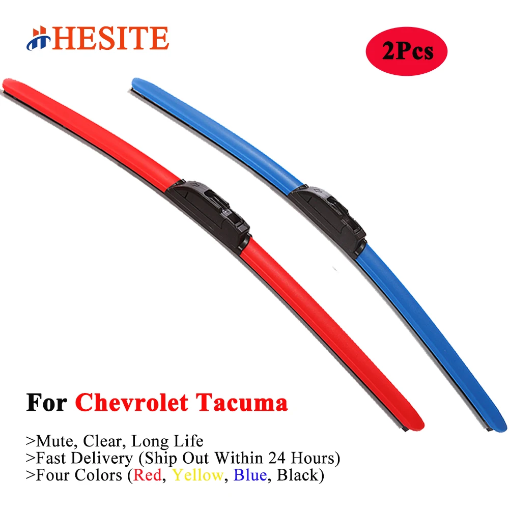HESITE цветной стеклоочиститель лезвия для Chevrolet Tacuma 2005 2006 2007 2008 2009 2 шт Brackless