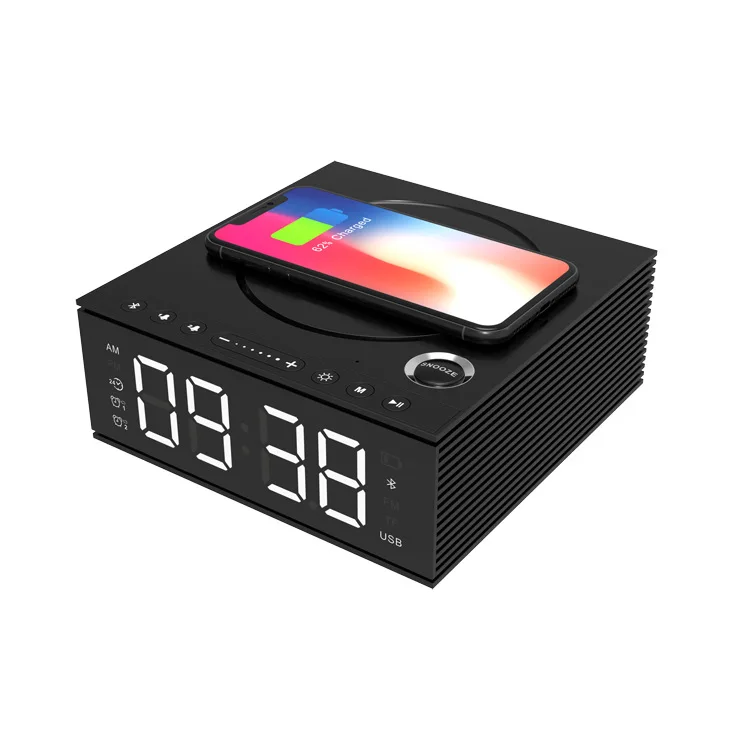 Беспроводной J21s будильник звук подарок модные креативные DIY Bluetooth динамик EY220 - Цвет: Черный