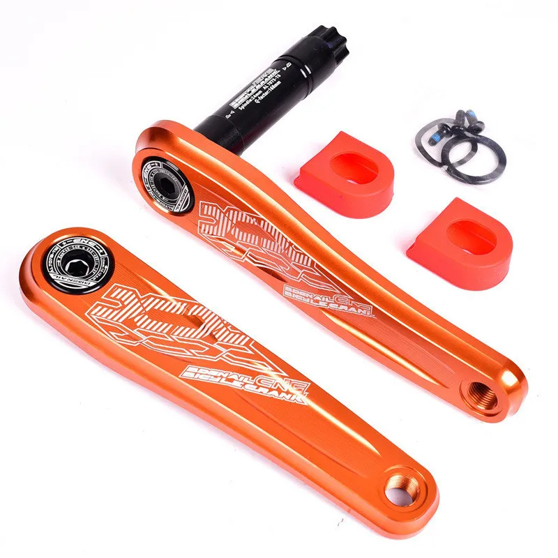 Orange Улитка GXP Crankarm система для MTB 170 мм горный велосипедный Кривошип группа Сверхлегкий 558 г ЧПУ Алюминиевый сплав 24 мм шпинделя велосипед Запчасти - Цвет: Orange