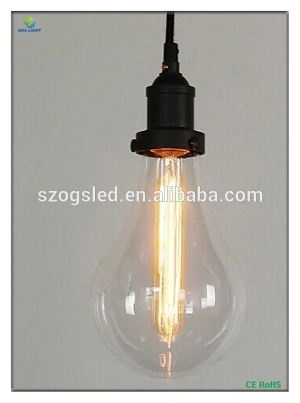American Vintage Industrial Classic Clear Glass Cover Suspension Pendant Lamp scandinavian