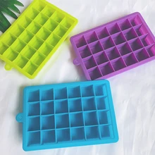 24 Сетки силиконовые лотки с формами для кубиков льда квадратной формы льда Форма для мороженого на палочке для вина бар питьевой